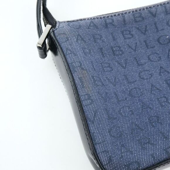Bulgari Logo Mania Blue Denim - Jeans Shoulder Bag (Pre-Owned) - Picture 11 of 12
